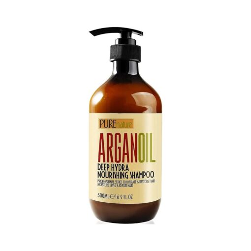 Moroccan Argan Oil Shampoo - Sulfate SLS Paraben Free Moisturizing Treatment for Women and Men - For All Types Including Curly, Dry, Damaged and Oily Hair - Hydrating and Nourishing - Salon Grade