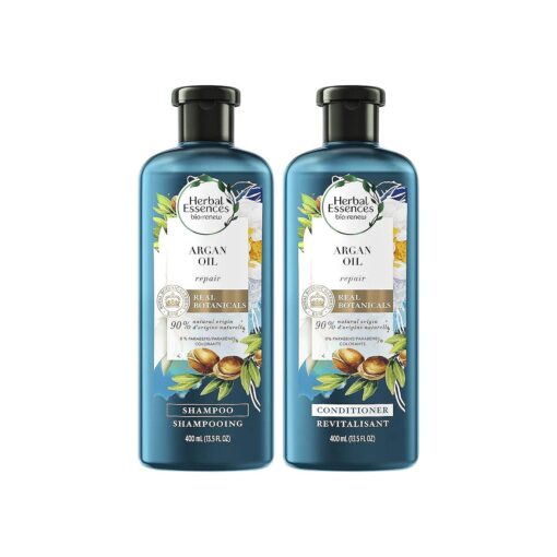 Herbal Essences Argan Oil of Morocco Shampoo and Conditioner for Color Treated Hair, , Paraben Free, BioRenew, Bundle Pack, 13.5 FL OZ