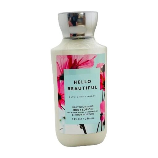 Bath and Body Works Hello Beautiful Lotion 8 Ounce Shea and Vitamin E