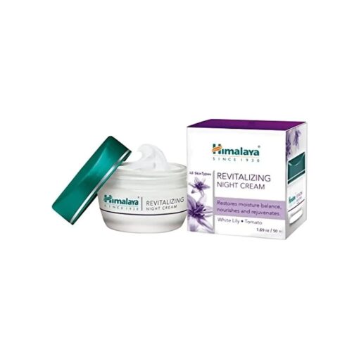 Himalaya Revitalizing Night Cream for Damaged & Aging Skin, Daily Deep Moisturizing Overnight Repair Treatment, For All Skin Types, 1.69 oz