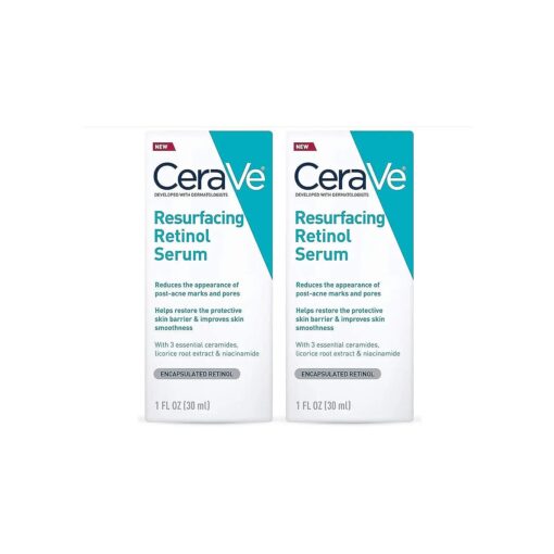 Cerave Resurfacing Retinol Serum 2 Pack, 1 Oz each