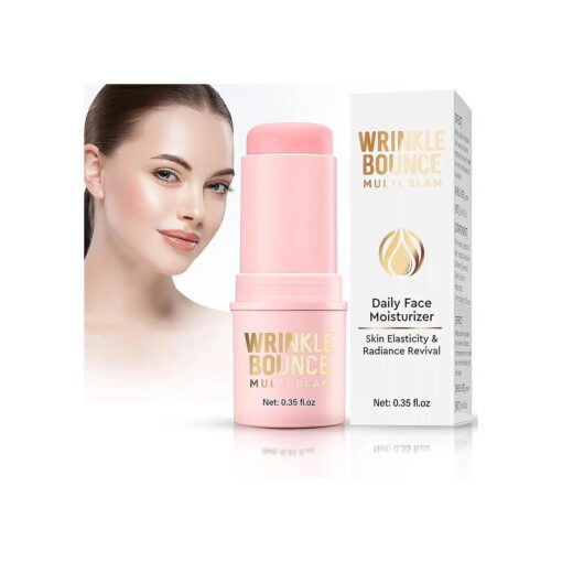 Multi Balm Stick for Facial Moisturizer, Wrinkle Bounce Multi Balm, Effectively Reduce Fine Lines & Hydration for All Skin Types, Multifunctional Lip Balm-Suitable for Eyes, Face and Body