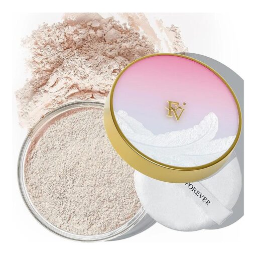 FV Translucent Powder Setting Powder, Oil-control & Long Lasting Loose Face Powder, Waterproof, Lightweight & Blurring Pores Finishing Powder, Talc-free Baking Powder Makeup, Translucent