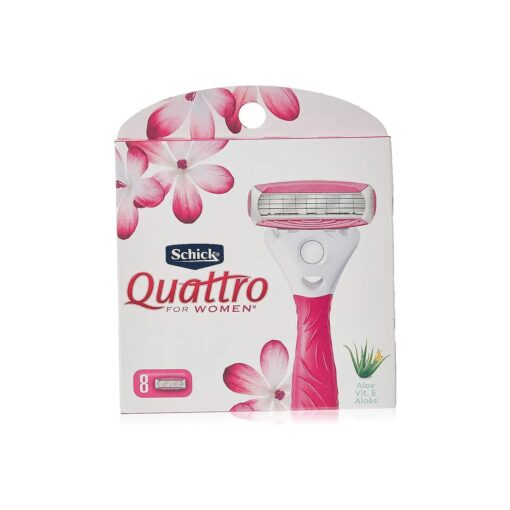 Schick Quattro for Women Razor Refill Cartridges, 8 Cartridges