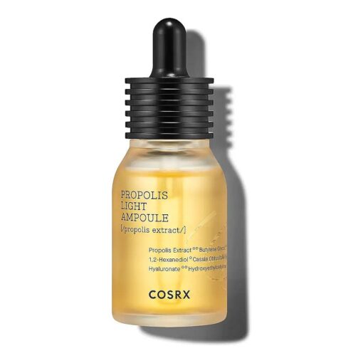 COSRX Propolis Ampoule, Glow Boosting Serum for Face with 73.5 % Propolis Extract, 1.01fl.oz/30ml, Hydrating Essence for Sensitive Skin, Fine Lines, Uneven Skintone, Korean Skincare