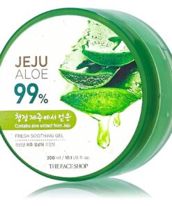 Jeju Aloe Soothing Gel | Multi-use Moisturizing & Soothing Gel For Face, Body & Sun Burn Care | Organic Certified, 99 % Aloe Vera Extract, All Skin Types, 10.1 fl oz ( Pack of 1 )