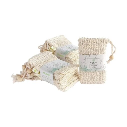 Vital Green Sisal Soap Bag - Multi Purpose Exfoliating Natural Fiber Soap Pouch - Brings Life, Luminosity and Softness to your Skin - Peeling and Massage for your Skin ( 20 Units )