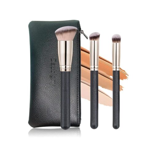 Makeup Brushes Daubigny Foundation Makeup Brushes for Liquid Makeup Pro Kabuki Foundation Brushes Set Premium Synthetic Bristles for Blending Liquid Cream Flawless Powder Buffing Stippling Concealer