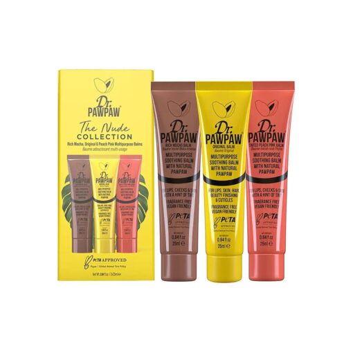 Dr. Pawpaw Multi-Purpose Balm | No Fragrance Balm, for Lips, Skin, Hair, Cuticles, Nails, and Beauty Finishing | 25 ml ( Nude Collection, 1 Pack )