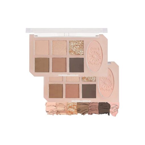 ETUDE Play Tone Eyepalette | From Eye To Cheeks | Palette With Easy Color Matching For All | Various Texture From Sheer Matte To Wet Glitters | K-beauty ( Peach Gerbera )