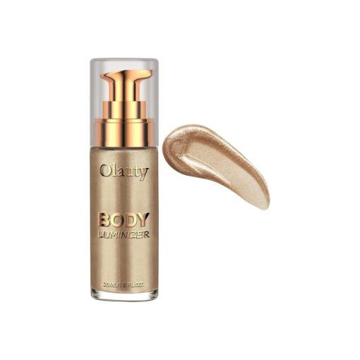 Firstfly Liquid Luminizer, Waterproof Moisturizing Light Shimmer Glow Illuminator for Face & Body, All In One Makeup Liquid Illuminator, Summer Body Luminizer, Face Body Highlighter ( # 05 Champagne