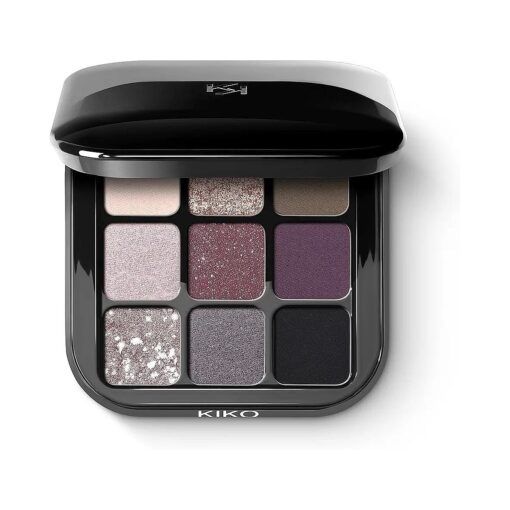 Kiko MILANO - New Glamour Multi Finish Eyeshadow Palette 04 Palette with 9 eyeshadows in different finishes