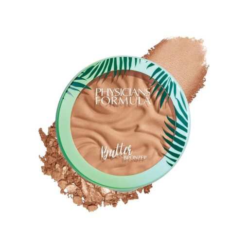 Physicians Formula Murumuru Butter Bronzer, Moisturizing, Nourishing Murumuru Butter for Silky Glow, Dermatologist Tested, Hypoallergenic, Vegan & Cruelty-Free - Sunkissed Bronzer