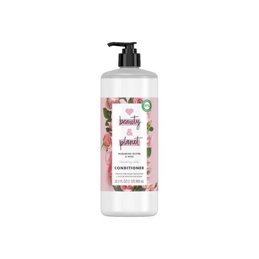 Love Beauty And Planet Blooming Hair Conditioner for Color Treated Hair Murumuru Butter & Rose Paraben & Silicone Free & Vegan Hair Care, 32.3 Fl Oz