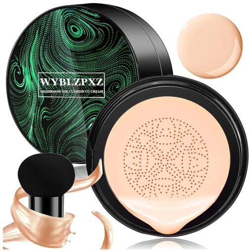 Mushroom Head Air Cushion CC Cream BB Cream Cushion Foundation Moisturizing Full Coverage Foundation Concealer Lasting Foundation Makeup Tone Makeup Base Primer ( Natural )