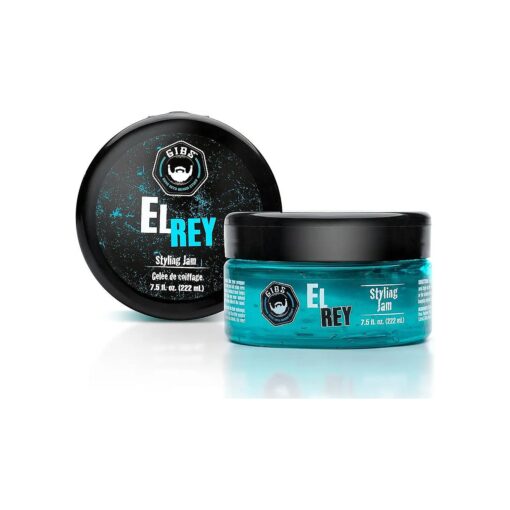 GIBS GROOMING El Rey Styling Jam for Men, Blue, 7.5 Fl Oz