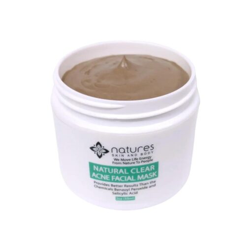 Natural Clear Acne Treatment Mask-Works Fast To Clear Zits, Spots, Blemishes, Whiteheads, and Blackheads, Immediately Gets To The Root Cause Of Breakouts .