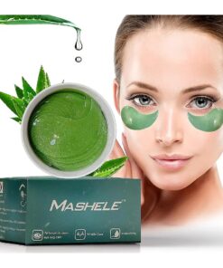 Aloe Vera Gel Eye Mask Skin Care - 60 Pcs - Hyaluronic Acid Collagen Under Eye Patches for Dark Circles and Puffiness - Reduce Wrinkle Patches - Pure Natural Extract Korean Eye Patch