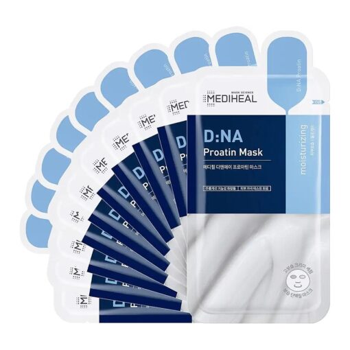 Mediheal D : NA Proatin Mask Renewal 10 Pack Deeply Hydrating Rich Creamy Instantly Moisturize for dry, tight skin