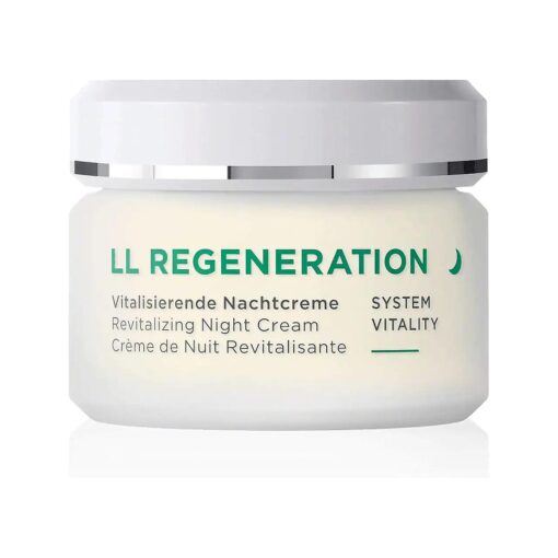 ANNEMARIE BORLIND - LL REGENERATION Revitalizing Night Cream - Natural Anti Aging Vitamin C, E and Retinoid Face Cream for Visibly Firmer and Wrinkle Free Skin - Step 4 of 5-1.69 Oz .