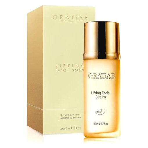 Gratiae organic lifting facial serum, Vitamin C serum, skin care, vitamin E oil, retinol, anti aging serum, face moisturizer, vitamin C serum for face, 1.7 Fl.oz