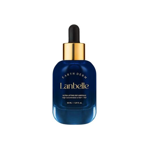 LANBELLE Ultra Lifting EGF FGF 10 ppm Ampoule Serum w/Centella Asiatica Hyaluronic Acids | Improves Skin Balance Elasticity Reduces Fine Lines Blemish Spots Hydrating Korean Skincare