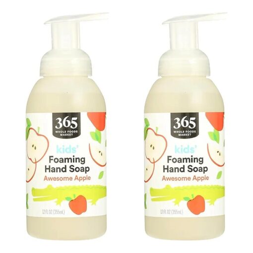 365 by Whole Foods Market, Awesome Apple Kids Foaming Hand Soap, 12 Fl Oz ( Pack of 2 )