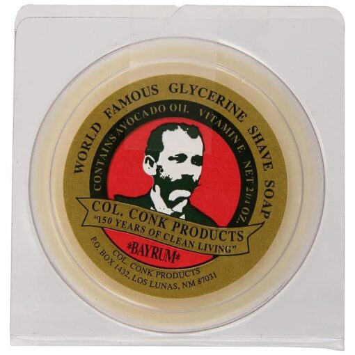 Col. Conk Worlds Famous Shaving Soap, Bay Rum ( Net Weight 2.25 Oz )