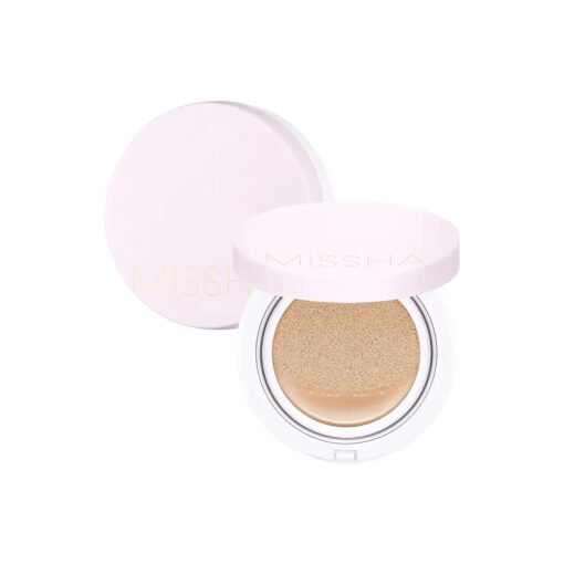 MISSHA Magic Cushion Foundation No.23 Natural Beige for light with neutral skin tone, Flawless Coverage, Dewy Finish, Easy Application for All Skin Types