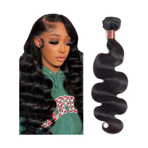 18 Inch Indian Virgin Human Hair Extension Hair Weave Bundles Body Wave Unprocessed Natural Black Color