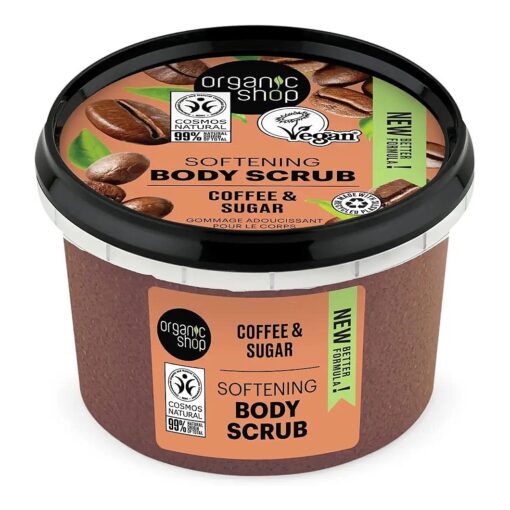 Organic Shop Body Scrub Natural Brazilian Coffee and Sugar 250 ml/8.5 Fl Oz ( Pack of 1 )