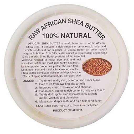 100 % Natural African Shea Butter 8oz ( Ivory 8oz-1pc )