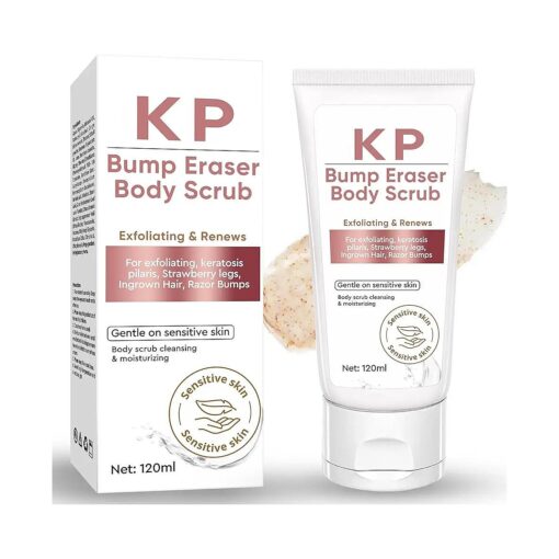 Exfoliating Body Scrub, Keratosis Pilaris Treatment, Body Scrub Exfoliator, Body Scrub for women, Natural Body Scrub for Strawberry Legs, Skin-Friendly, Safe Formula