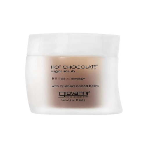 Hot Chocolate Sugar Body Scrub - Scented, Gentle Exfoliant With Essential Oil, Crushed Cocoa Beans, Eco Chic Technology - 9 Oz ( Pack of 1 )