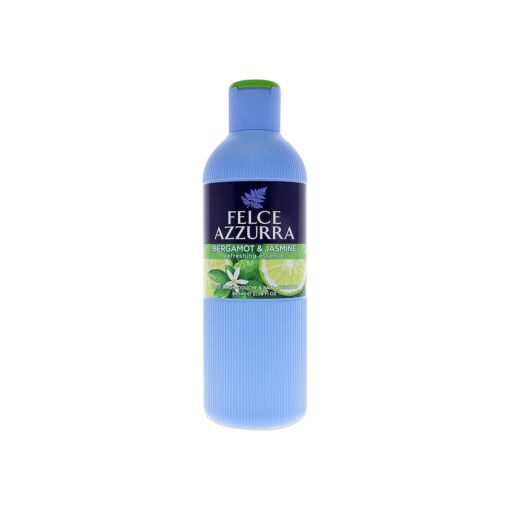 Felce Azzurra Bergamot And Jasmine - Refreshing Essence Body Wash - Enriched By Hints Of Amber And Cinnamon - Intense And Regenerating Fragrance - Naturally Moisturizes For Comfortable Skin - 22 Oz