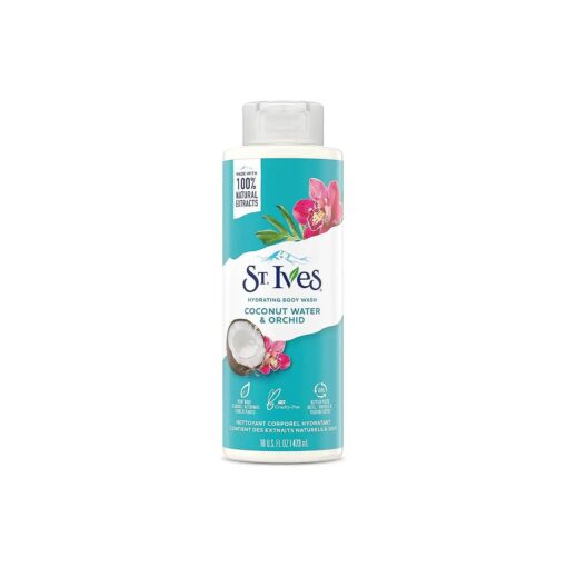 St. Ives Body Wash 16 Ounce Coconut Water & Orchid ( 473ml )