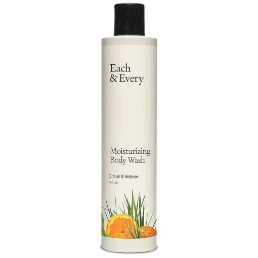 Each & Every Natural, Moisturizing Body Wash | Made with Essential Oils, Vegan & Sustainably Sourced | 10 fl oz ( Citrus & Vetiver )