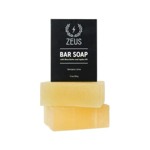 Bar Soap, Natural Body & Face Soap Bar, Hydrates, Exfoliates & Softens Skin - 2 PACK ( Verbena Lime )