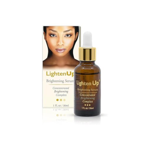 LightenUp, Skin brightening Serum | 1 Fl oz / 30 ml | for Face, Armpits, Hands, Knees and Body | with Argan Oil and Shea Butter