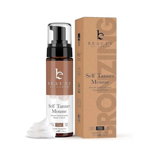 Self Tanner Mousse - Medium to Dark Gradual Self Tanner Foam, Sunless Tanner, Natural Self Tanner Mousse, Tanning Foam Self Tanner