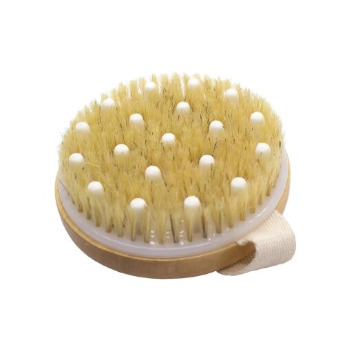 Lymphatic Detox Brush with Natural Boar Bristles and Rubber Nodules, 150 g