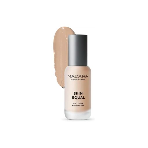 MADARA Organic Skincare | Skin Equal Soft Glow Foundation SPF15 # 20 IVORY - 30ml, Lightweight mineral foundation, Longwear, Naturally-radiant skin finish and adjustable coverage, Ecocert certified .