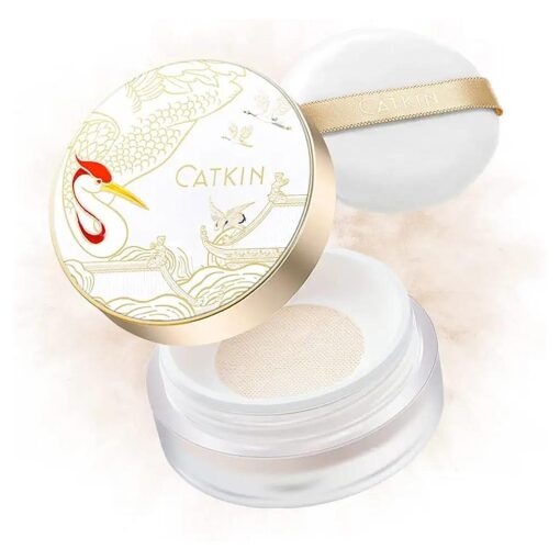 CATKIN Dreamworld Air Makeup Loose Powder Setting Finishing Powder Oil Control Matte Natural with Puff ( C01 Natural )