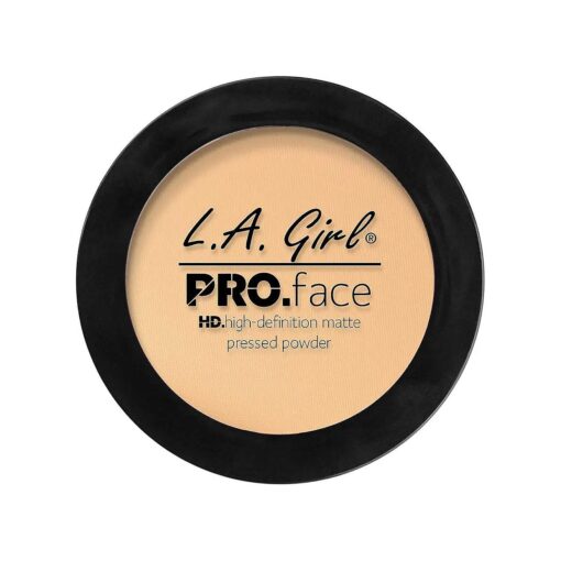 L.A, Girl Pro Face HD Matte Pressed Powder, Creamy Natural, 0.25 Ounce ( Pack of 3 ) ( GPP604 )