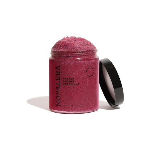 Nopalera Hibiscus Cactus Flower Exfoliant - Exfoliating Face & Body Scrub, 3-in-1 Cleanser, Exfoliator, & Moisturizer, Vegan, Cruelty-Free, Natural Floral Scent, Dye Free, 6 oz .