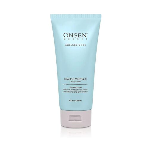 Onsen Secret Natural Daily Moisturizing Body Lotion w/Smoothing Organic Shea Butter for Normal to Dry Skin w/Healing Minerals, Jojoba, Aloe Vera, Vitamin E & Rice Bran Non-Greasy ( Hydrating Leaves )