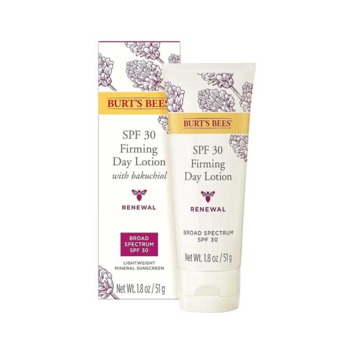 Burt 's Bees Sunscreen Moisturizer for Face, SPF 30 Retinol Alternative Facial Lotion for Anti-Aging Skincare & Daytime Protection,1.8 Ounce ( Packaging May Vary )