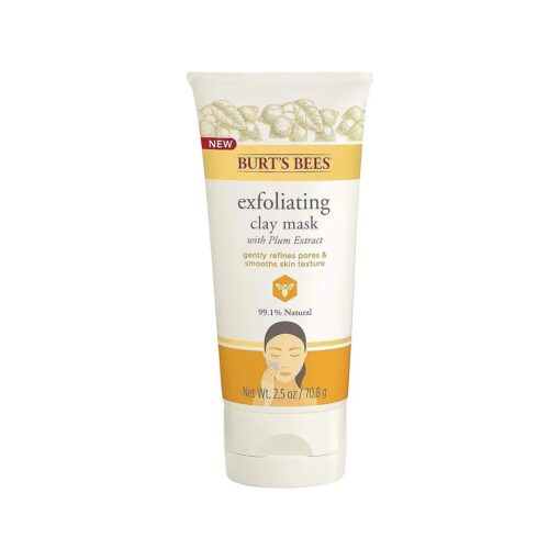 Burt 's Bees Exfoliating Clay Mask for Unisex, 2.5 Ounce