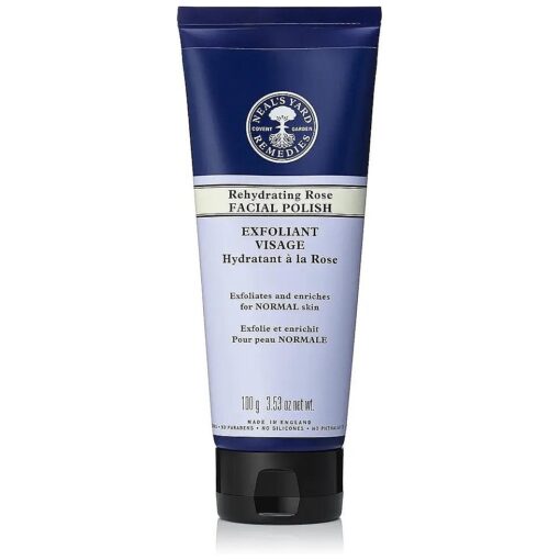 Neal 's Yard Remedies Rehydrating Rose Face Polish | Exfoliating Face Scrub With Damask Rose | For Dehydrated Skin |3.53 oz, net wt .