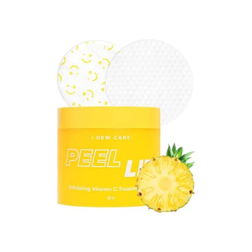 I DEW CARE Peel Lit Citric Acid Peel Pads | Exfoliating Vitamin C Treatment Pads with AHA and PHA | Chemical Peels for Face | Korean Skincare, Vegan, Cruelty-free, Gluten-free, Paraben-free